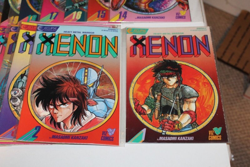 Complete Set Xenon 1 - 23 1987- 88 Eclipse Comic Manga Anime Heavy Metal Warrior