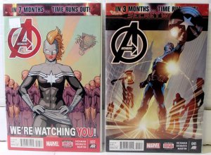 Avengers Lot 2 #37, 41 2014 Marvel 9.4 Captain America Thor Iron Man Black Widow