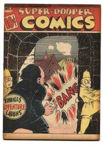 Super-Dooper #7 1946-SHOCK GIBSON- Golden Age VG/FN
