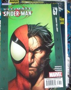 Ultimate Spider-Man # 67 2004, Marvel WOLVERINE JUMP THE SHARK