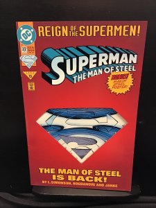 Superman: The Man of Steel #22 Die-Cut Cover (1993)nm
