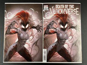 DEATH OF VENOMVERSE #1 CVR E + 1:100 LEIRIX LI VIRGIN NM SET IN-HAND PROSHIPPER