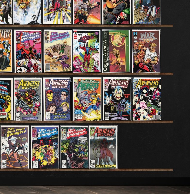 Huge Lot 140+ Comics with Avengers West Coast, West Coast Avengers & More!