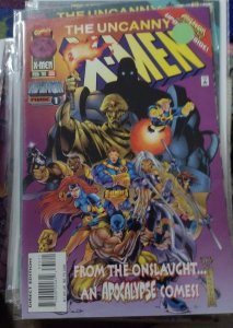 UNCANNY X-MEN #335 1996 MARVEL DISNEY  KEY   ONSLAUGHT JUGGERNAUT  APOCALYPSE