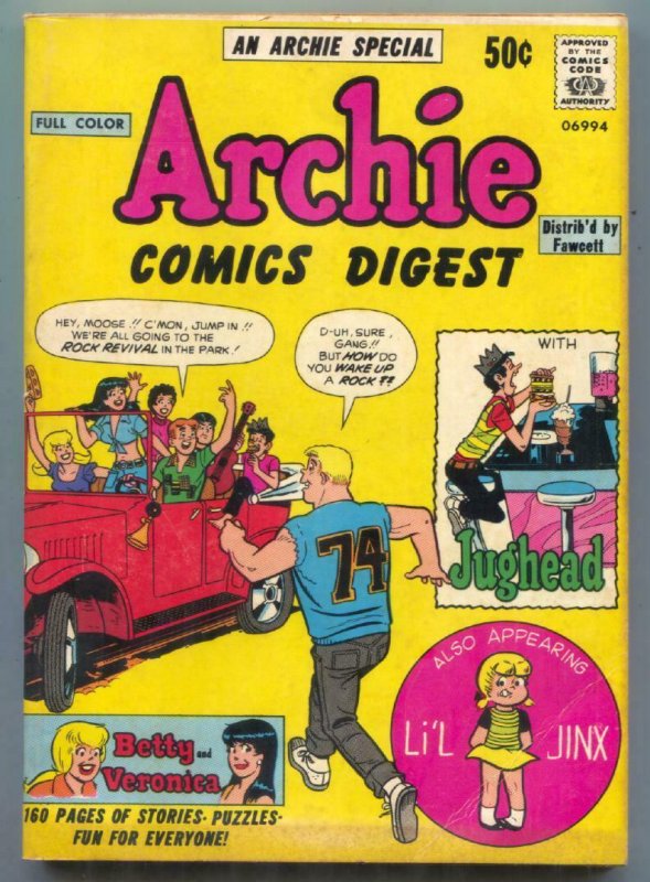 Archie Comics Digest #1 1973- Neal Adams- Betty & Veronica FN 