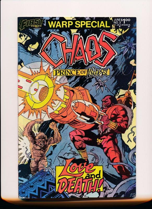 Set of 2-First Comics WARP SPECIAL Lord Cumulus #2 & Chaos#3 VERY FINE (SRU122)