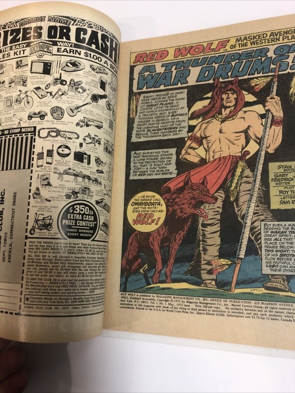 Red Wolf (1972)  #1 (VF) Roy Thomas