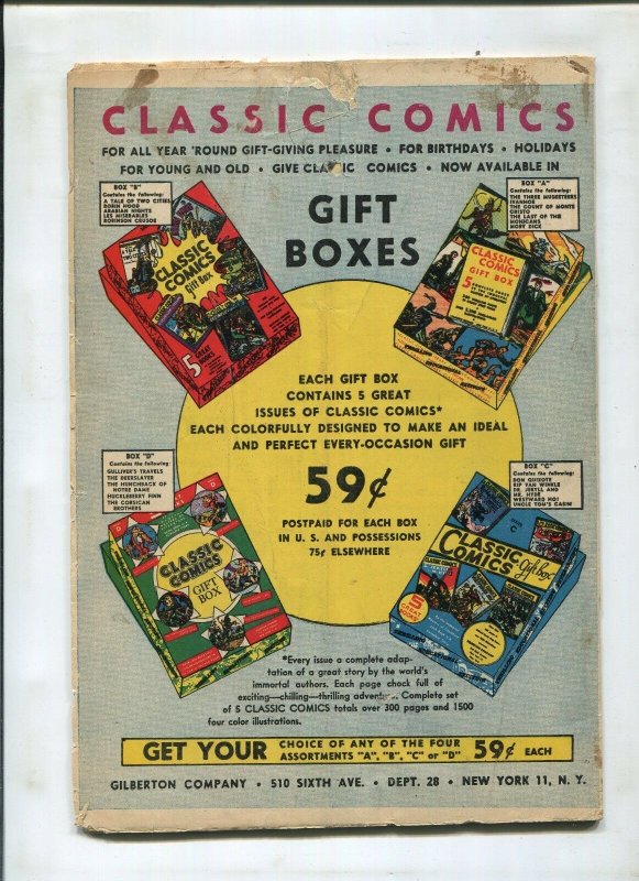 CLASSIC COMICS #29 THE PRINCE AND THE PAUPER (4.0) 1ST PRINT