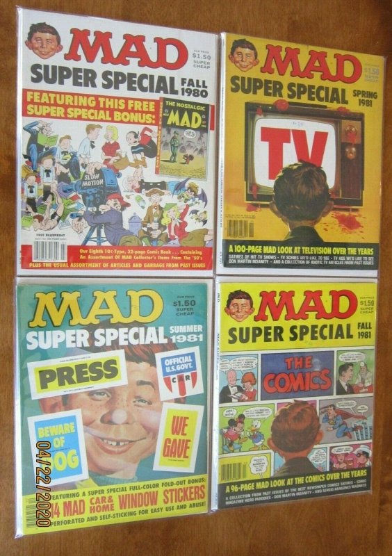 Mad magazine super specials lot 12 different (1980-86)