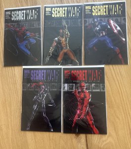 Secret War #1-5 Complete Set | Marvel 2004 | Bendis Dell Otto, NM, 1,2 & 4 Keys