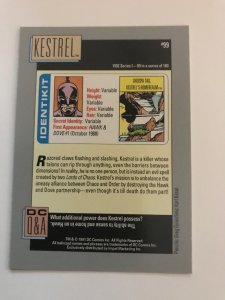 KESTREL #99 card : 1992 DC Universe Series 1, NM/M, Impel;  Hawk & Dove villain