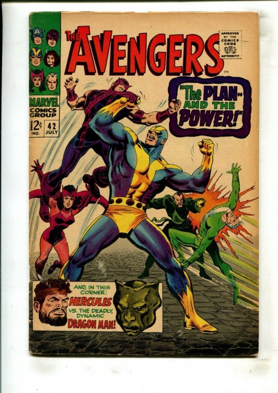 AVENGERS #42 (4.0) THE PLAN AND THE POWER!! 1967