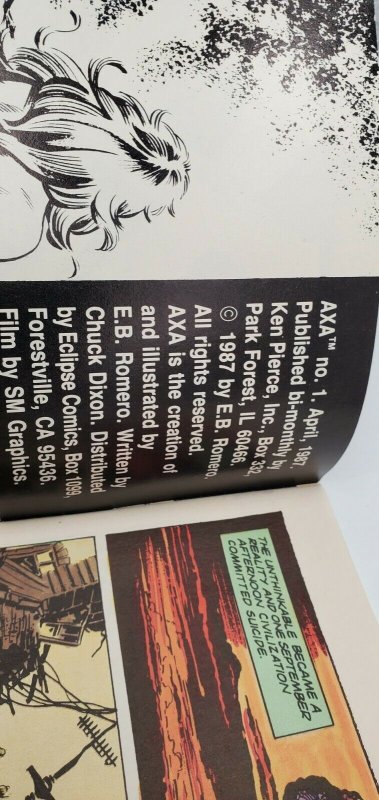 AXA Comics # 1 Eclipse Comics Comic Book NM+