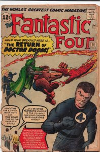 Fantastic Four #10 (1963) Fantastic Four [Key Issue] GD Condition