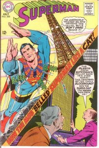 SUPERMAN 208 F+ NEAL ADAMS COVER   July 1968 COMICS BOOK