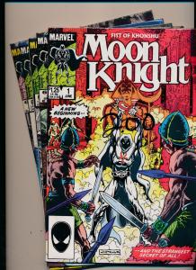 Marvel Comics MOON KNIGHTS 1985 #1, 3, 4, 5, 6 FINE/VERY FINE (HX778)