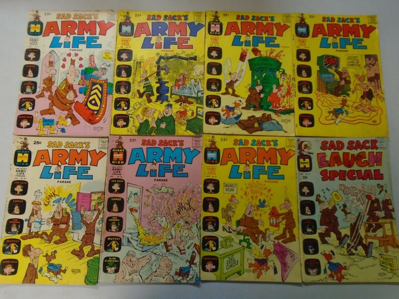 Silver age Harvey Sad Sack Giant-sized lot 35 different avg 5.0 VG FN