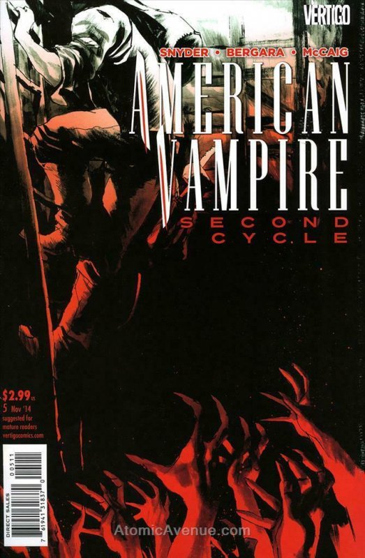 American Vampire: Second Cycle #5 VF/NM; DC/Vertigo | save on shipping - details