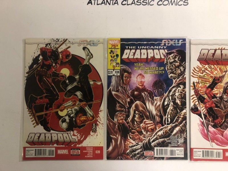 3 Marvel Comic Books Deadpool # 037 038 039  Hulk Thor 53 KE1