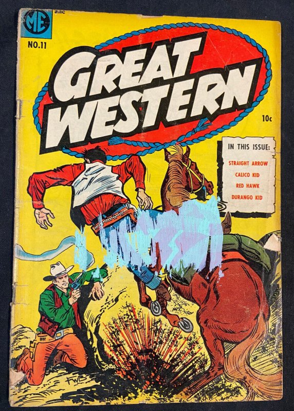 GREAT WESTERN #11 GOLDEN AGE 1954  COMIC G/VG