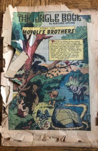 The jungle book, 1941, classics illustrated coverless complete