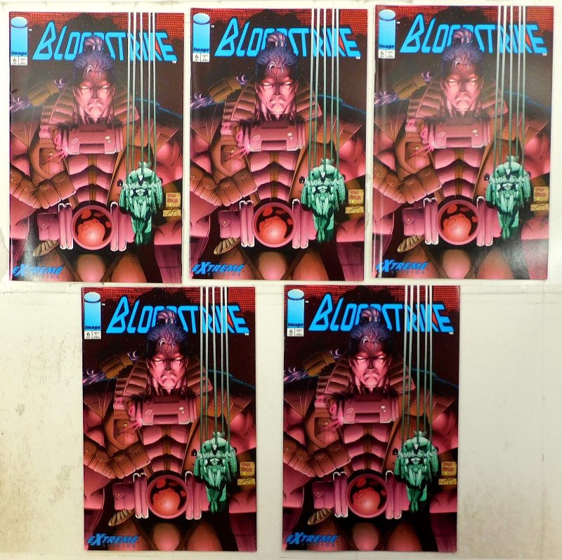 Bloodstrike Lot of 5 #6 x5 (1993) Image Comics 1st Print Comic Books