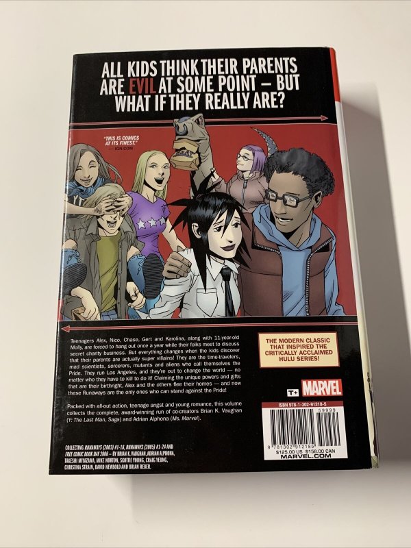 Runaways Omnibus Near Mint Marvel Hc Tpb Brian K Vaughn Saga Writer