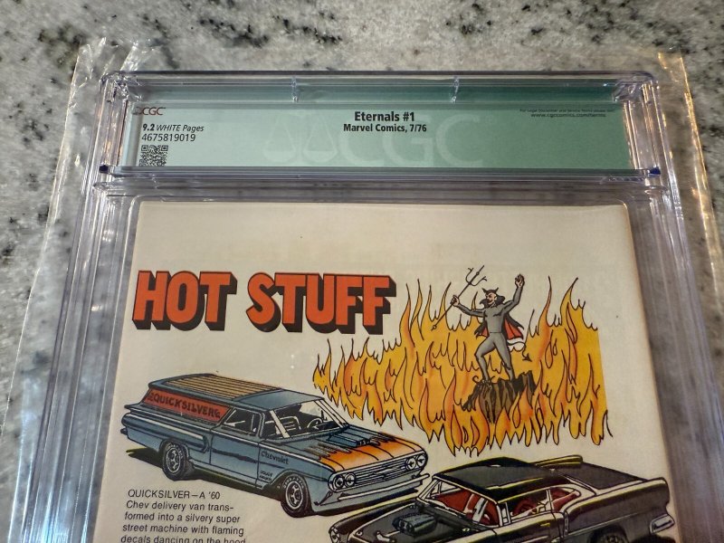 Eternals # 1 CGC Graded 9.2 Qualified Marvel Comic Book Jack Kirby 1976 JH23