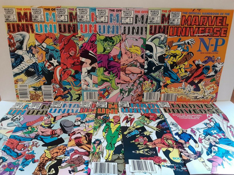 MARVEL UNIVERSE: 1 - 15 ORIGINAL + DELUXE + MASTER EDITION - FREE SHIPPING 