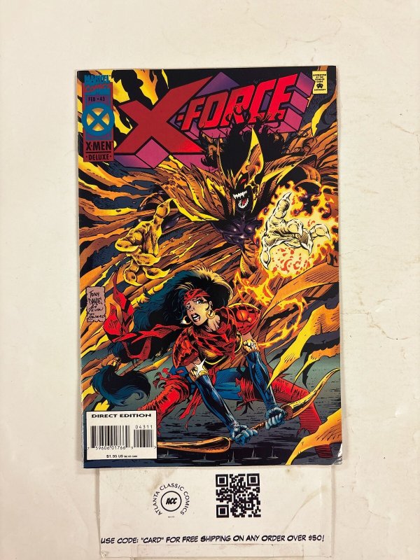 X-Force #43 NM Marvel Comic Books Cannonball Cable Shatterstar Domino 16 HH114
