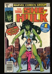 Savage She-Hulk #1 VF- 7.5 Newsstand Variant