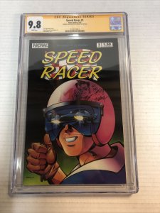 Speed Racer (1987) CGC 9.8 (SS) Signed & Sketch Ken Steacy ~ Now comics Census=1