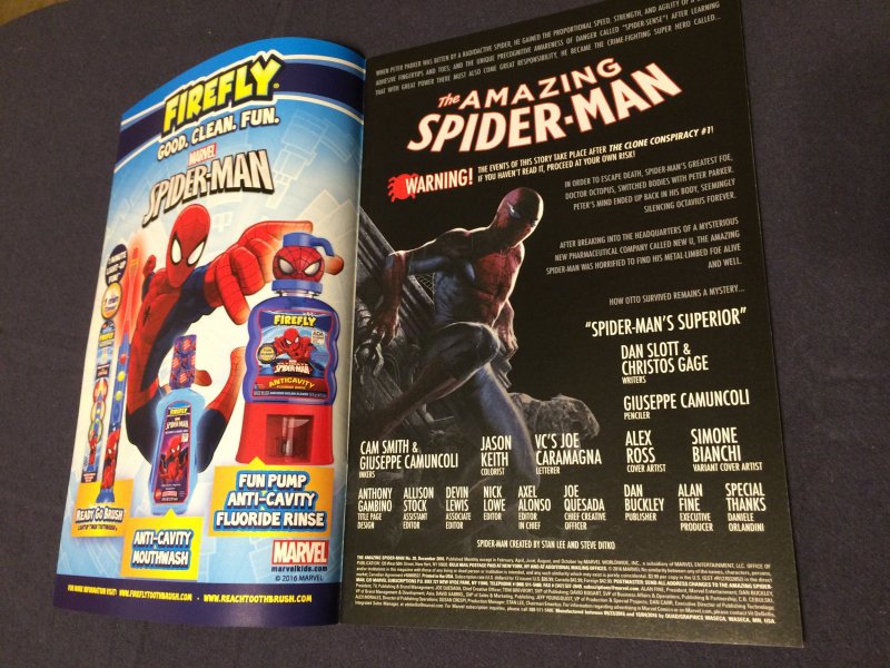 Amazing Spider-Man #20 NM (2016) Clone Conspiracy Tie-In Marvel Comics