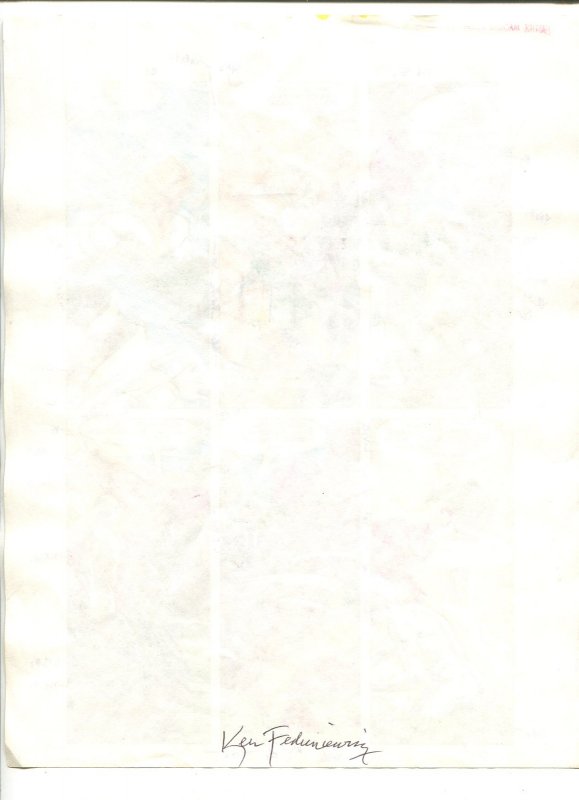 Justice Machine #25 Page 2 Color Guide #   - N/A  -VG - Comic Book