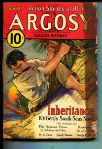 Argosy-Pulp-6/11/1932-Johnston McCulley-Lowell Thomas