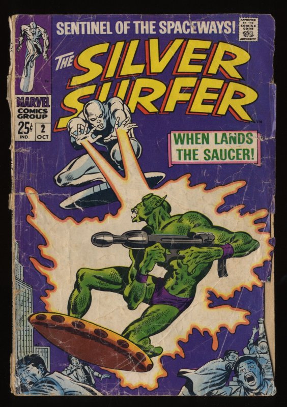 Silver Surfer #2 Fair 1.0 1st Badoon Marvel Comics