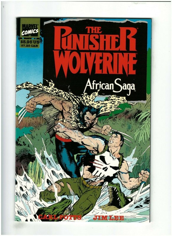 Punisher/Wolverine: African Saga NM- 9.2 Marvel Comics 1989 Jim Lee 