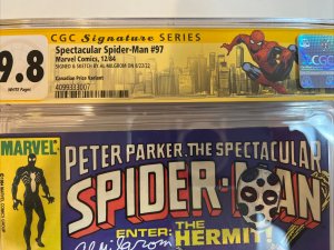 Spectacular Spider-Man (1984) # 97 (CGC SS 9.8) Sketch (Spot) Al Milgrom | CPV