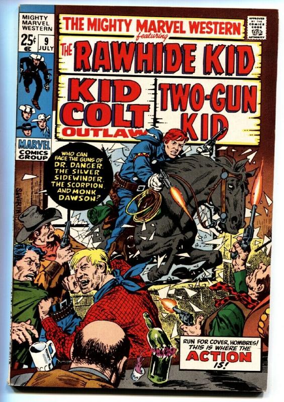 MIGHTY MARVEL WESTERN #9-RAWHIDE KID/KID COLT/TWO-GUN VF/NM