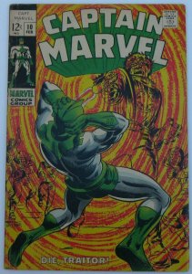 Captain Marvel #10 (Feb 1969, Marvel), VG-FN condition (5.0)