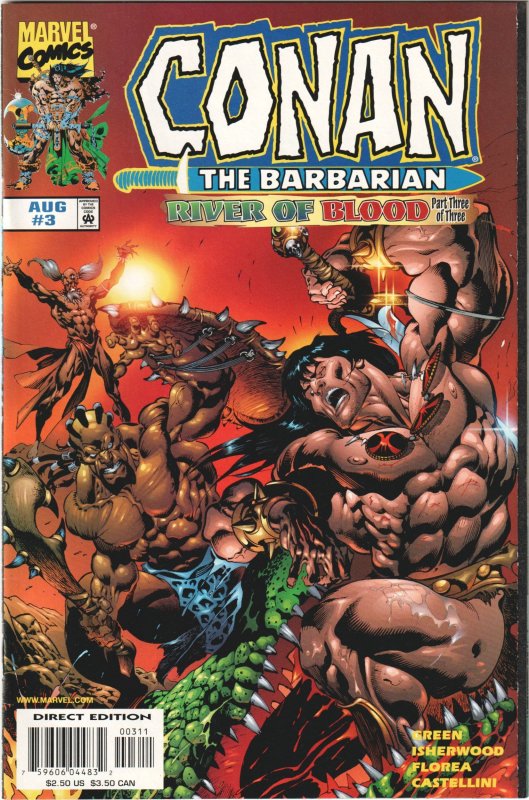 Conan: River of Blood #1, 2, 3 (1998) Conan COMPLETE SET!