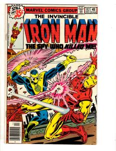 5 Iron Man Marvel Comic Books # 107 110 115 117 123 Avengers Hulk Thor CR41