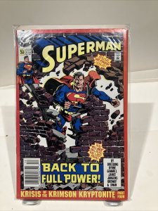 Superman #50: DC Comics: 1990 Double Sized Issue Breeding Byrne Janke Jurgens
