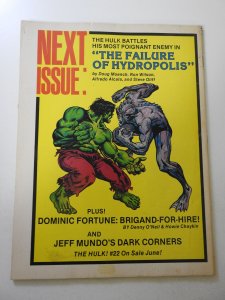 Hulk! #21 (1980) VG Condition 1 in spine split