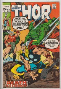 Thor, the Mighty #178 (Jul-70) VF High-Grade Thor