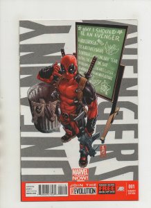 Uncanny Avengers #1 - Deadpool Variant - (Grade 9.2) 2012