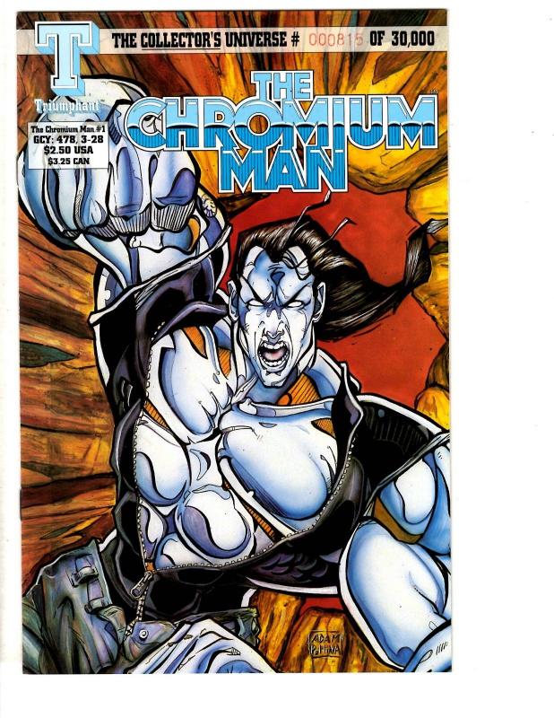 Lot Of 6 The Chromium Man Triumphant Comics Comic Books # 1 3 4 (2) 1 2  J295