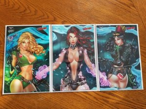 Set of Three Zenescope NYCC Ghostbusters Cosplay Exclusive Covers LE350 NM Ebas