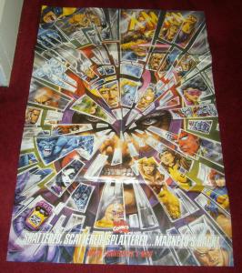 X-Men poster by Bob Larkin - 33 x 22 - anniversary - shattered - magneto