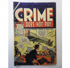 CRIME DOES NOT PAY #134 Solid VG 1954 SCARCE Golden Age 10-cent Cover Pre-Code